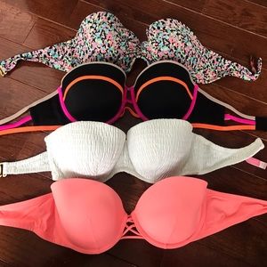 34D Victoria Secret Strapless Tops
